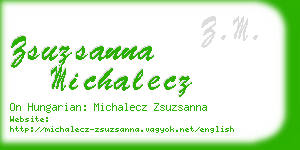 zsuzsanna michalecz business card